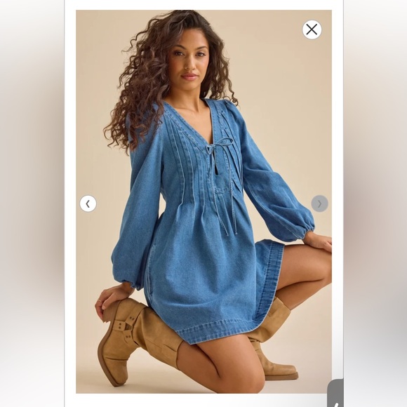 Altar'd State Denim Shiloh Mini Dress - Picture 2 of 11